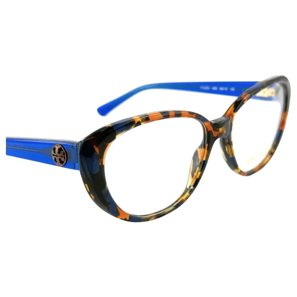 Tory Burch TY2078 Womens Plastic Eyeglass Frame 1683 Blue Flake Tort 52-15